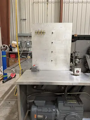 APV 48" Two Roll Extruder with Ultrasonic Guillotine Cutter