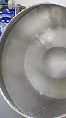 Coating Pan, 40" Diameter, Stainless Steel Seasoning Drum #C745462