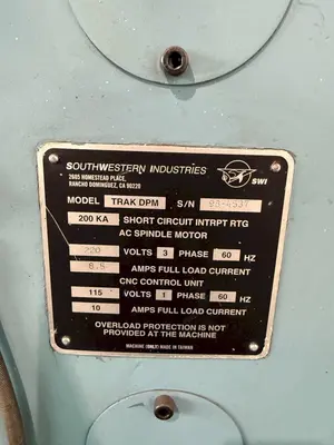 USED SOUTHWESTERN INDUSTRIES TRAK DPM