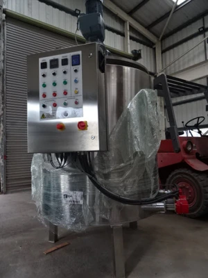 1,100 L S/S Electrically Heated Jacketed Cooker Tank