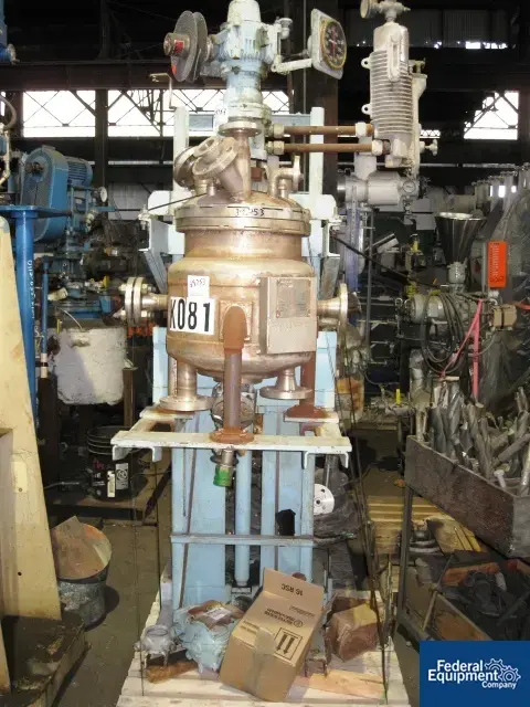 Used Pfaudler 10 Gal Pfaudler Reactor, 316L S/S, 60/90# Reactors Ohio US | Federal Equipment Company #125498