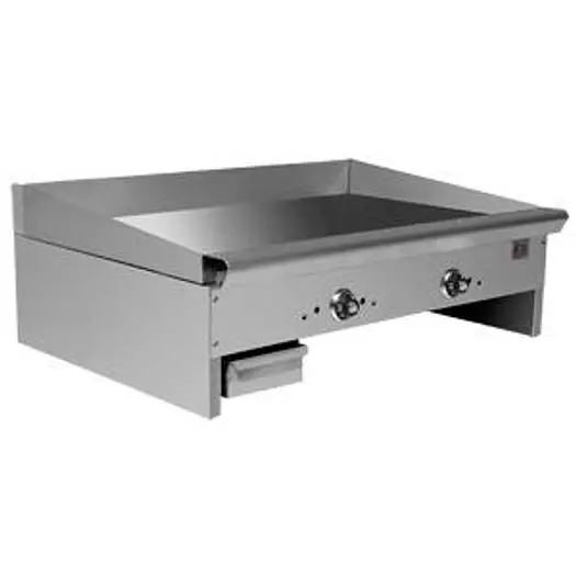 36" COUNTERTOP GRIDDLE WITH THERMOSTATIC CONTROLS - 66,000 BTU