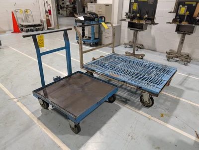 (2) Rolling Material Carts