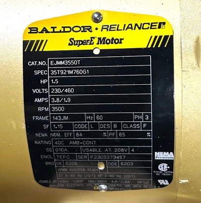 USED GOULDS EJMM3550T
