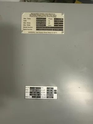 Used MHI H18-40BLE Furnaces South Carolina US | ESS Industrial Equipment Sales #1545501