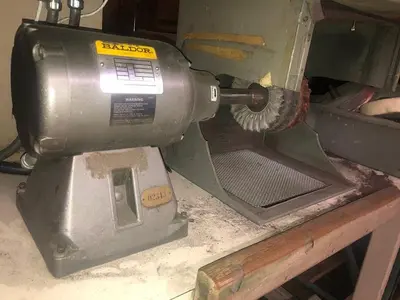 3178-340 Baldor Variable Speed Motor Polishing Set Up with Down Draft Table Work Bench