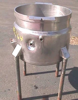 USED THOMAS BURKHARD 30 GALLON JACKETED OPEN TOP TANK