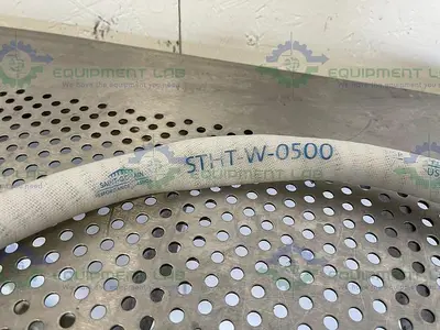 USED SAINT GOBAIN STHT-W-0500 SILICONE HOSE W/ COMPRESSION TO THREADED FITTING