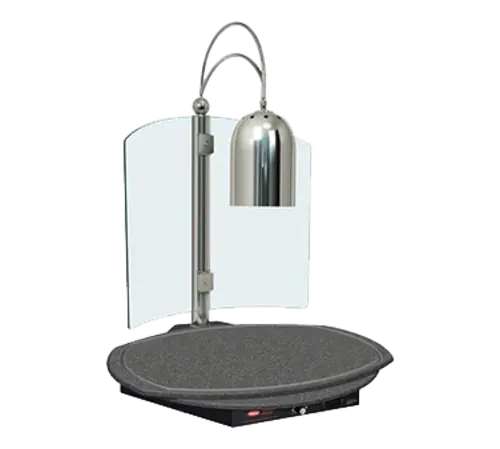 Hatco DCSB400-R24-1 Carving Station w/ Single Heat Lamp, 26" Round Cutting Board