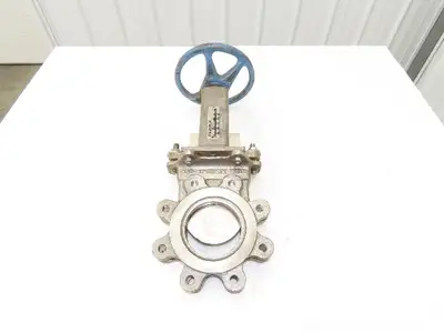 DeZurik KBD 4" Stainless Lug Knife Gate Valve Rising Stem 304SS *Bad Seal*