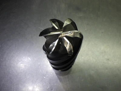PCT 2" 6 Flute M42 Cobalt CR HSS Endmill 2" Shank .5" R T22200050 (LOC2095A)
