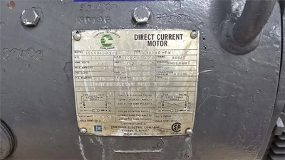 100 HP Emerson DC Motor w/ 1 HP Blower Motor