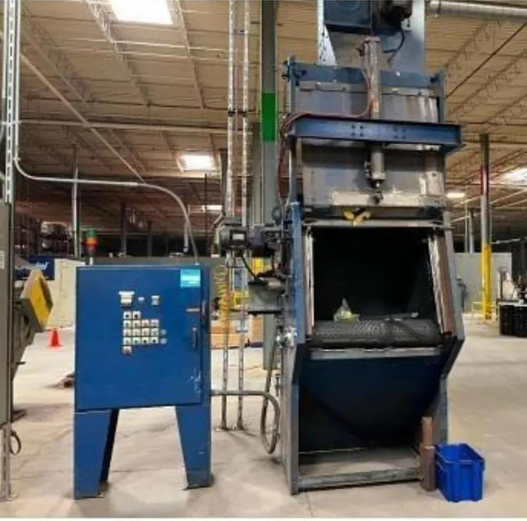 Used 1997 WHEELABRATOR TUMBLAST TBR-6 Tumble Shot Blaster (Tumblast) Wisconsin US | Lemke Machinery Sales #722318