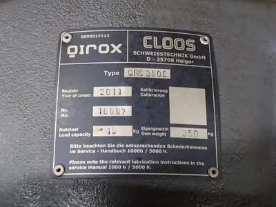 USED 2011 CLOOS QRC350E