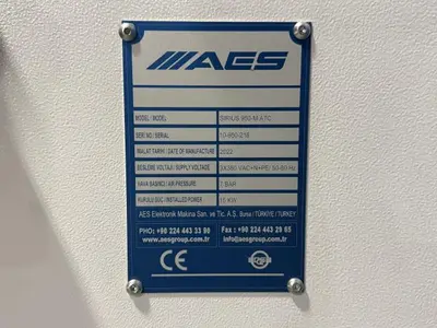 AES Sirius 950-M ATC CNC Machining Center