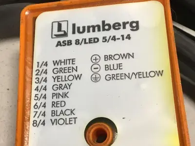 USED LUMBERG ASB 8/LED 5/4-14