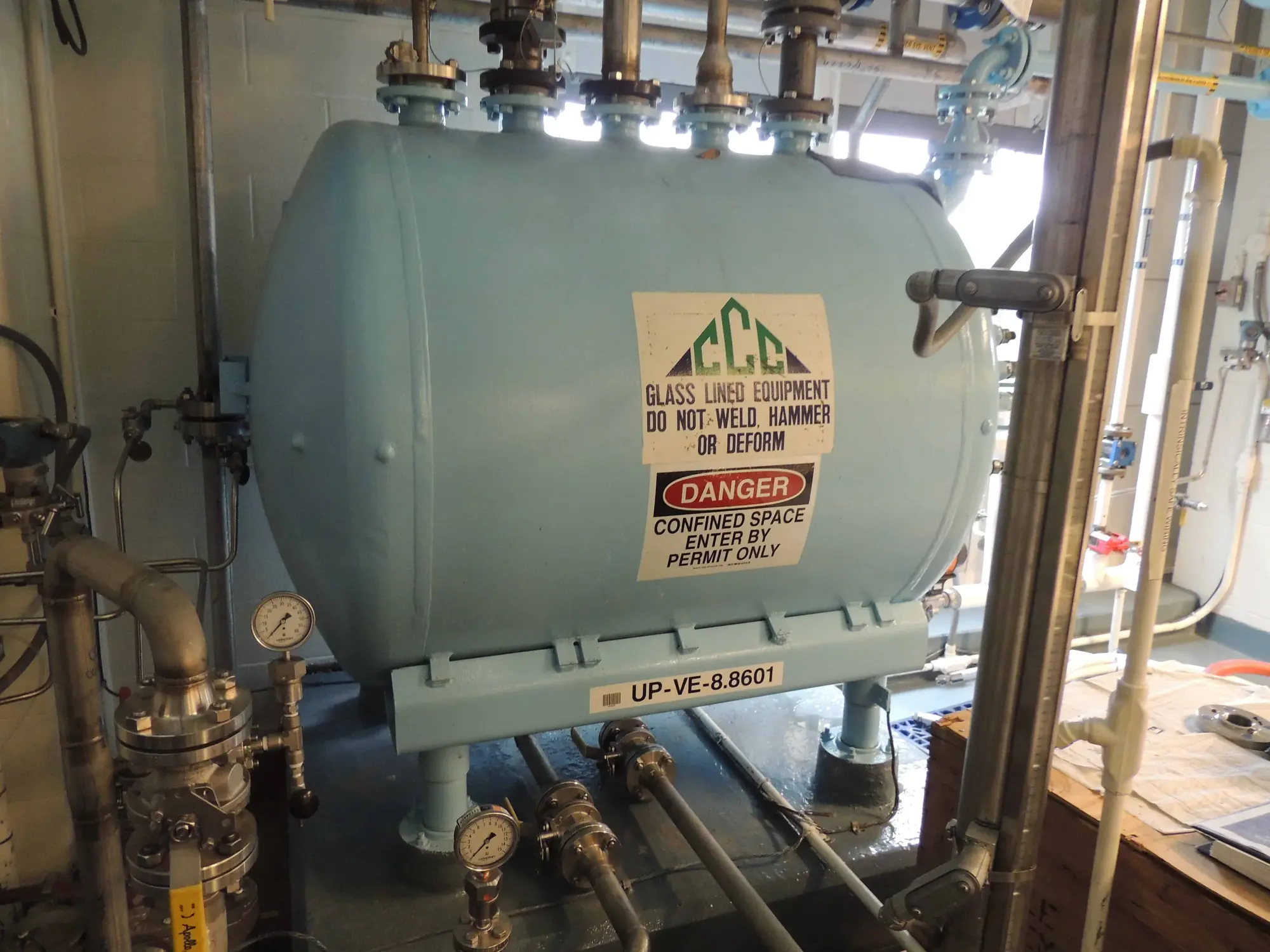 500 gal ceramic coatings glass lined tank
