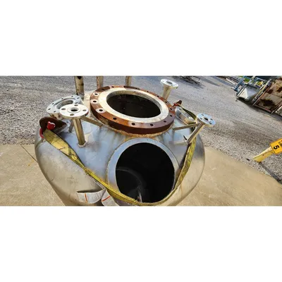 Used 316L Stainless Steel Reactor Pressure Rated Mix Tank - 590 Gal.