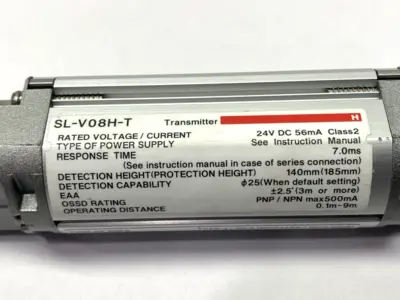 Used KEYENCE Safety Light Curtain Transmitter, 8 Optical Axes, 24VDC Light Curtains & Grids Michigan US | Maverick Industrial Sales #1454229