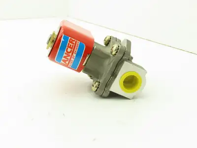 Lancer 2LB26L220 2-Way Skinner Solenoid Valve 1/2" NPT N.C. 0-40psi MISSING COIL
