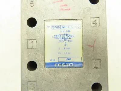 Festo JMFH-5-1/2 10166 Pneumatic Control Valve 5 Way 120 PSI 3/4"NPT