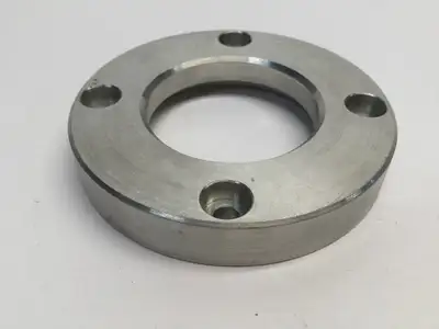 3” OD, 4 Hole, 1-5/8" ID | Unbranded Vacuum Flange, Approx.  - Used