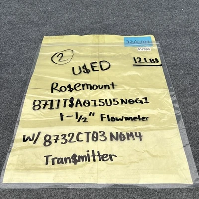 Used Rosemount 8711TSA015U5N0G1 Flowmeters California US | Davliegogo LLC #1707780
