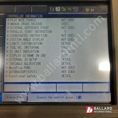 YASKAWA Motoman MH180 Robot System w/ DX200 Controller