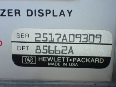 USED HEWLETT PACKARD 85662A