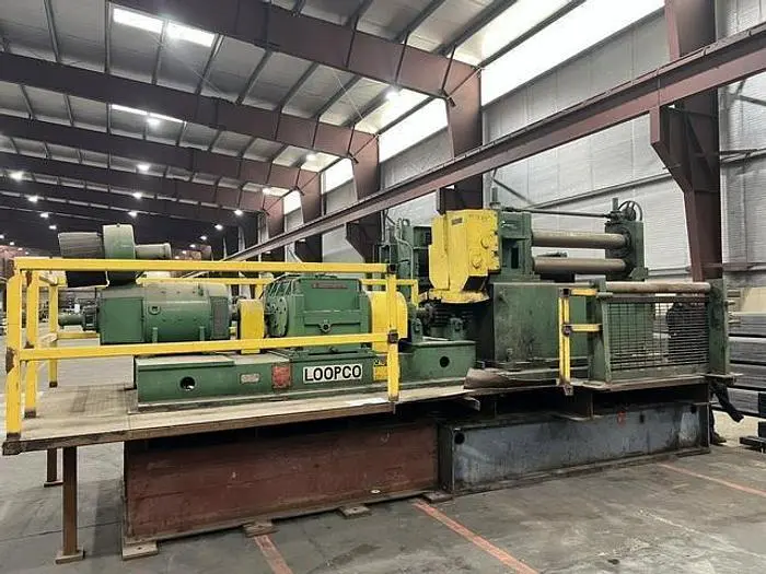 48" x .312" x 30,000# Loopco Slitting Line with 3 Heads and Banding Line Components