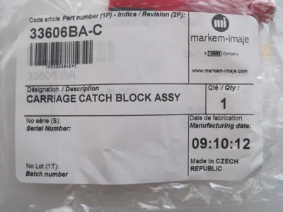 NEW MARKEM IMAJE 33606BA-C BLOCK ASSY