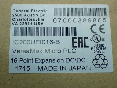 New | in-Stock GE IC200UEI016B PLC Processors | HGR 24 #753810
