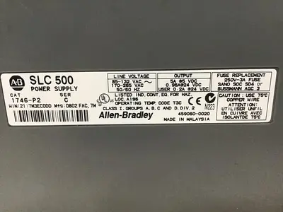 USED ALLEN BRADLEY 1746-P2 SER C / 1746-A7 SER B