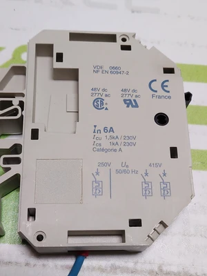 SCHNEIDER ELECTRIC TELEMECANIQUE GB2-CB12 6A 1-POLE CIRCUIT BREAKER