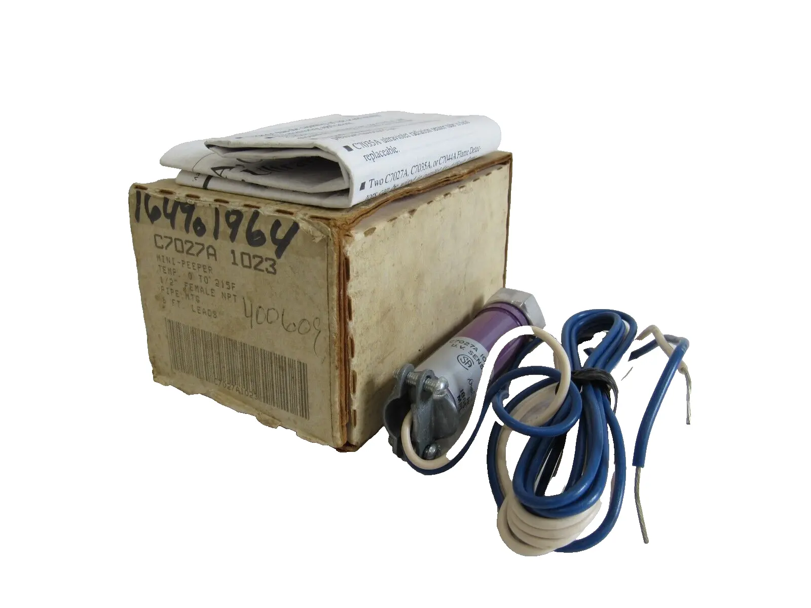 NEW HONEYWELL C7027A 1023 ULTRAVIOLET FLAME DETECTOR C7027A1023