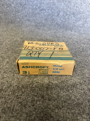 New | in-Stock Aschroft Does Not Apply Valves/Fittings California US | Davliegogo LLC #1729773