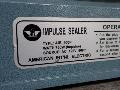 Used AMERICAN INTERNATIONAL ELECTRIC AIR400P Miscellaneous Packaging Equipment Ohio US | HGR 24 #1285572