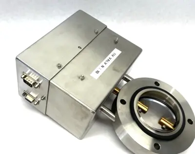 Stainless Steel TIV Butterfly Valve, 68mm ID, 130mm OD, RS232 9-pin Connection
