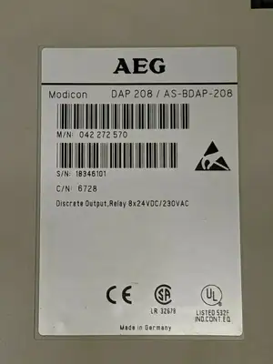 Used AEG AEG AS-BDAP-208 PLC Input & Output Michigan US | Maverick Industrial Sales #1398284