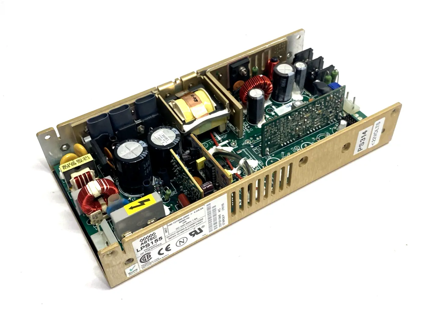 LPS155 | Astec  Power Supply 100-127/200-250VAC 4.2/2.2A Or 220-300VDC 1.6A - Used