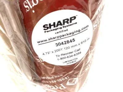 New | in-Stock Sharp Packaging Systems Thermal Transfer Ribbon Black 4.72" x 2001' /Roll Thermal Printers Michigan US | Maverick Industrial Sales #1400104
