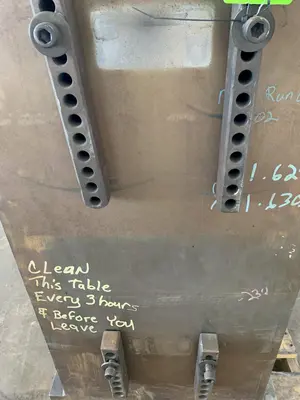 27" W X 40" T ANGLE PLATE. STOCK # 0846522