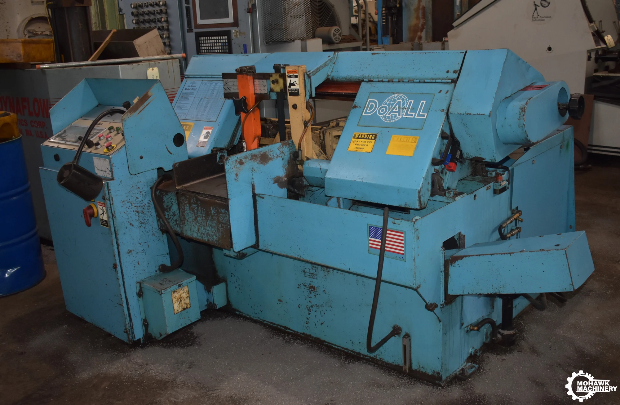 12" x 12" DOALL "C-305NC" CNC AUTOMATIC HORIZONTAL BAND SAW w/ALPHA-NUMERIC MULTI-INDEXING PROGRAMMABLE CONTROL