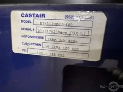 Used CASTAIR R15312HD62-460 Lubricated Reciprocating Air Compressors Illinois US | Perfection Global, LLC. #1543079