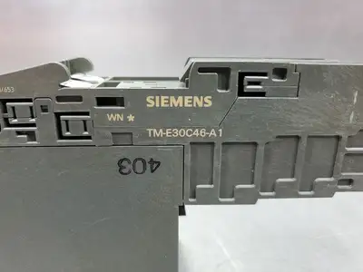 USED Siemens 6ES7138-4FR00-0AA0 POWER MODULE W/TM-E30C46-A1 BASE