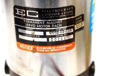 ELECTRO-CRAFT CORP. 0660-08-014 PERMANENT MAGNET SERVO MOTOR 066008014
