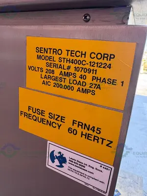 USED SENTRO TECH STH400C HUMIDITY CHAMBER FURNACE / OVEN 400°C, 220V
