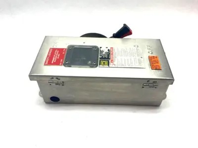 USED SQUARE D STAINLESS STEEL HEAVY DUTY SAFETY SWITCH SERIES E1