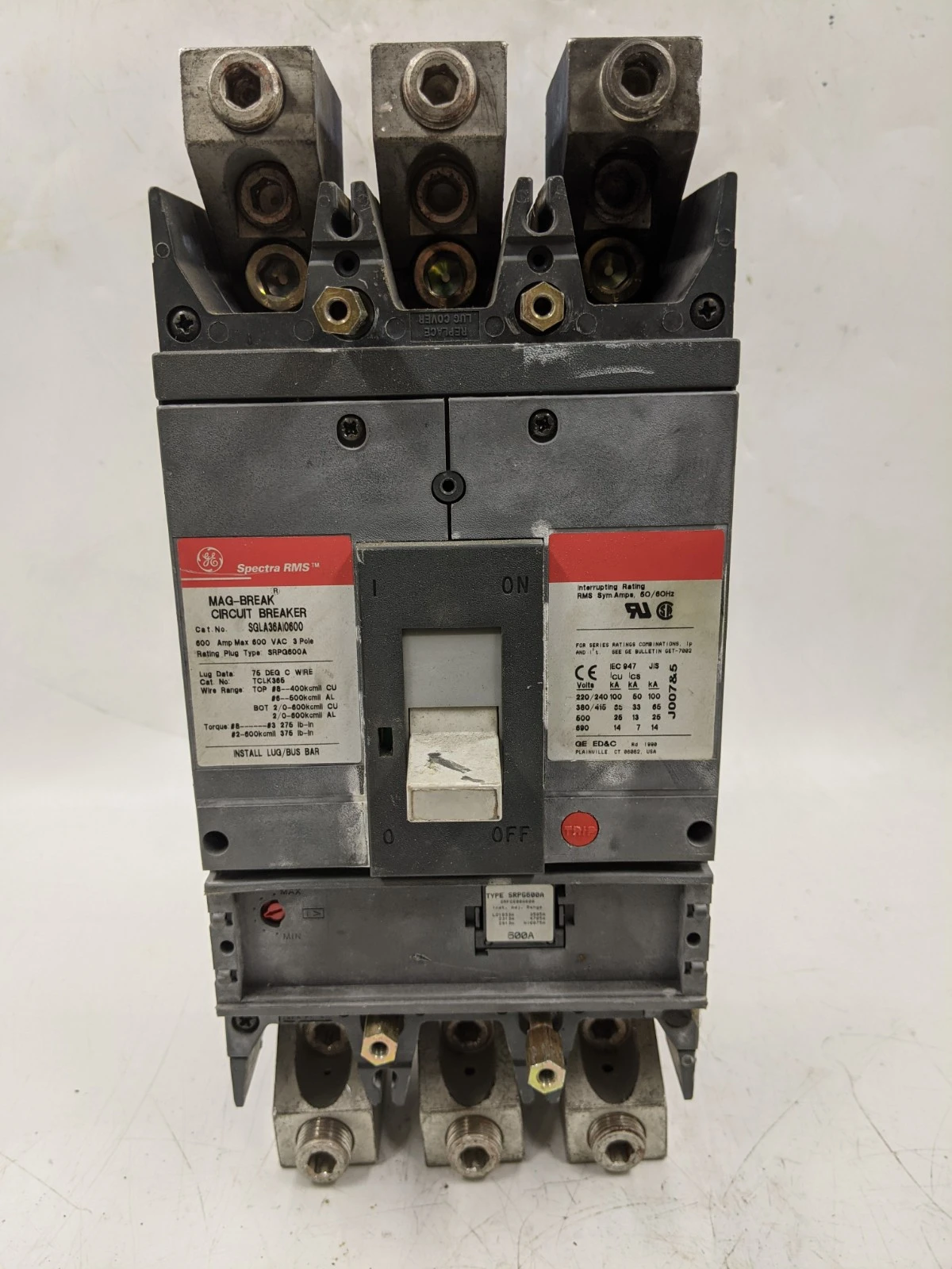 GE Mag-Break Circuit Breaker SGLA36AI0600