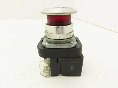 Allen Bradley 800T-FXQH2R Red Illuminated Push/Pull Button 30mm